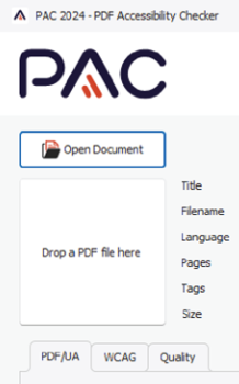 PAC "Open Document" button